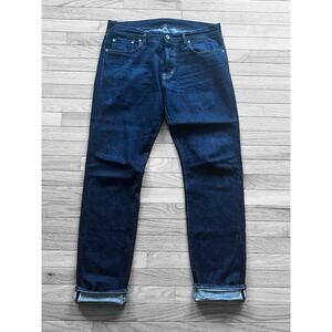 Straight Leg RAW SELVEDGE Denim Jeans Size 34 Asphalte